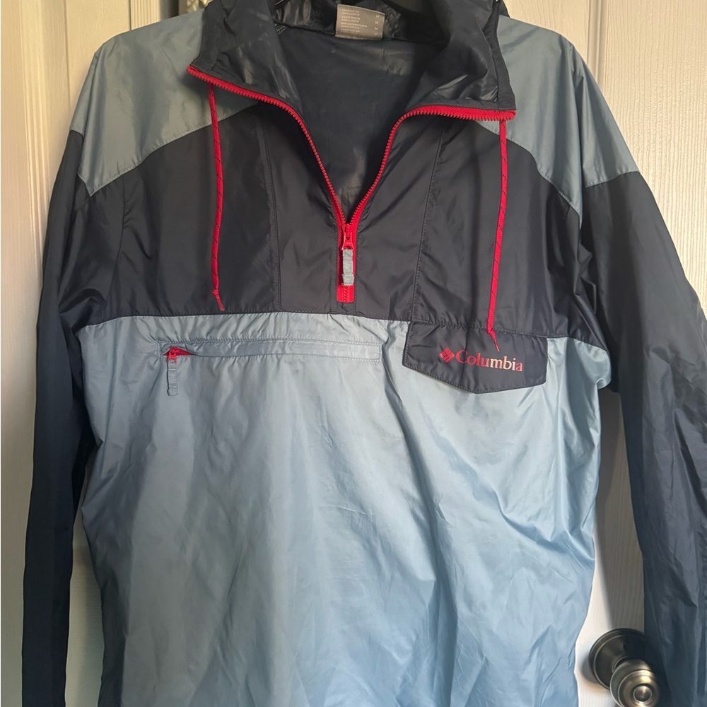 Columbia Men's Navy and Light Blue Windbreaker